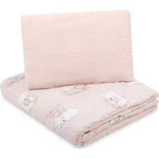 Sensillo COT SET MUSLIN BEAR AND RABBIT