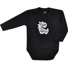 Koala Baby KOALA SLEEPYSAURUS Bodijs ar garām piedurknēm 74.izm. 08-700 black dino