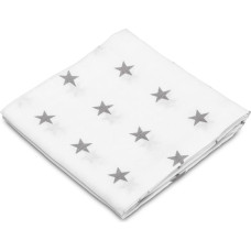 Sensillo Muslin diaper – stars grey