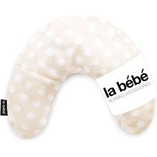 La Bebe ™ Mimi Nursing Linen Pillow Art.72678 Dots Подкова для сна, путешествий, кормления малыша 19x46cm