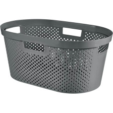 Curver Корзина для белья Infinity Recycled 40L 59x39x27cm темно-серая