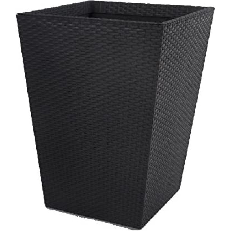 Keter Горшок для цветов Rattan Planter M 55,4L серый