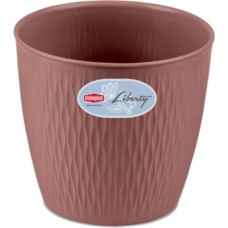 Stefanplast Цветочный горшок Liberty Ø16x15 см коричневый