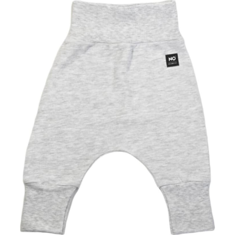 La Bebe ™ NO Baby Pants Art.184105 Grey Детские штанишки с широким поясом и открытыми пяточками из чистого хлопка