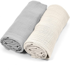 Albero Mio Pieluszki muślinowe 2-pak CC3 popiel