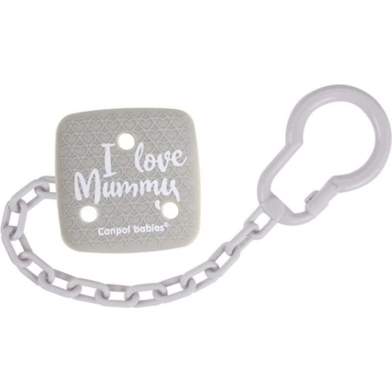 Canpol Babies Māneklīša ķēde LOVE MUMMY grey 2/434