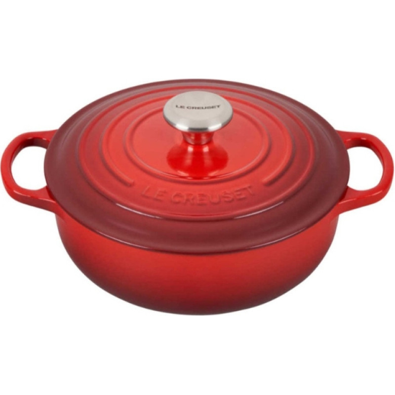 Le Creuset Кастрюля чугунная круглая Ø24см / 3,4л красная