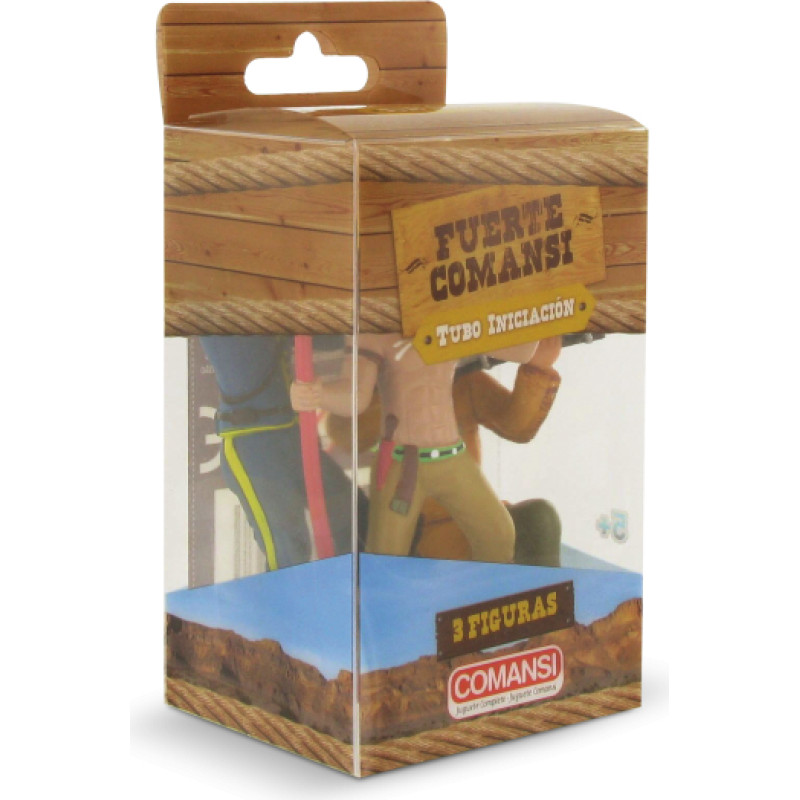 Comansi Mini tube of wild west figurines