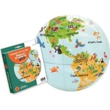 Caly Inflatable globe Nature's lil' animals, 30 cm