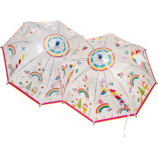 Floss & Rock Colour Changing Umbrella - Rainbow Fairy, transparent