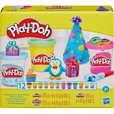 Hasbro Play Doh PLAY-DOH Celebration compound pack, 12 шт