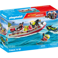 Playmobil ACTION HEROES Fireboat with Aqua Scooter 71464