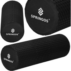 Springos Валик для массажа и восстановления мышц Springos FR0024 45x15 см, черный