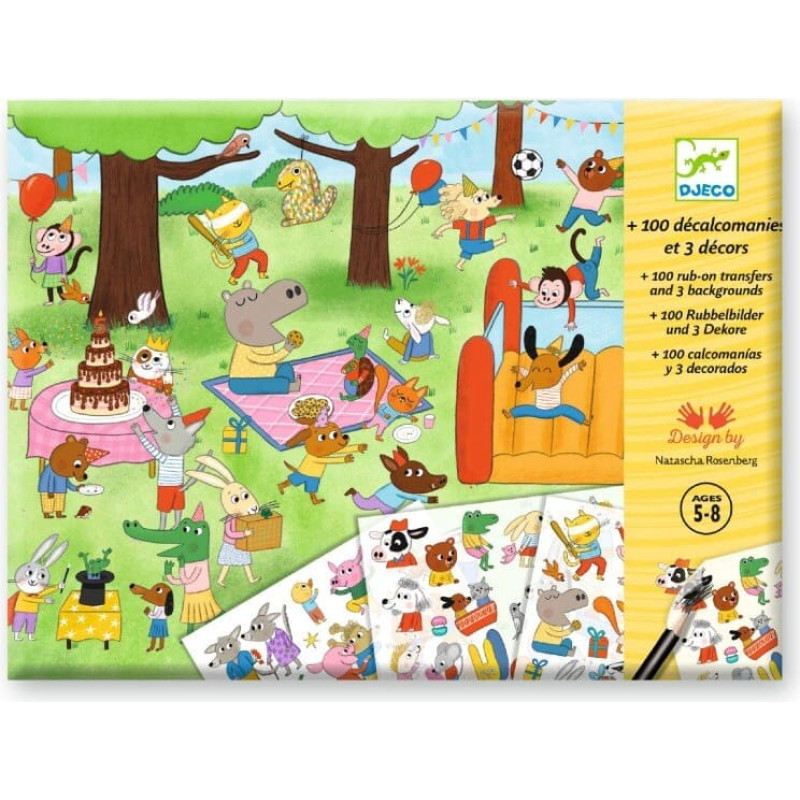 Djeco Трансферы Rub-on - Время для праздника