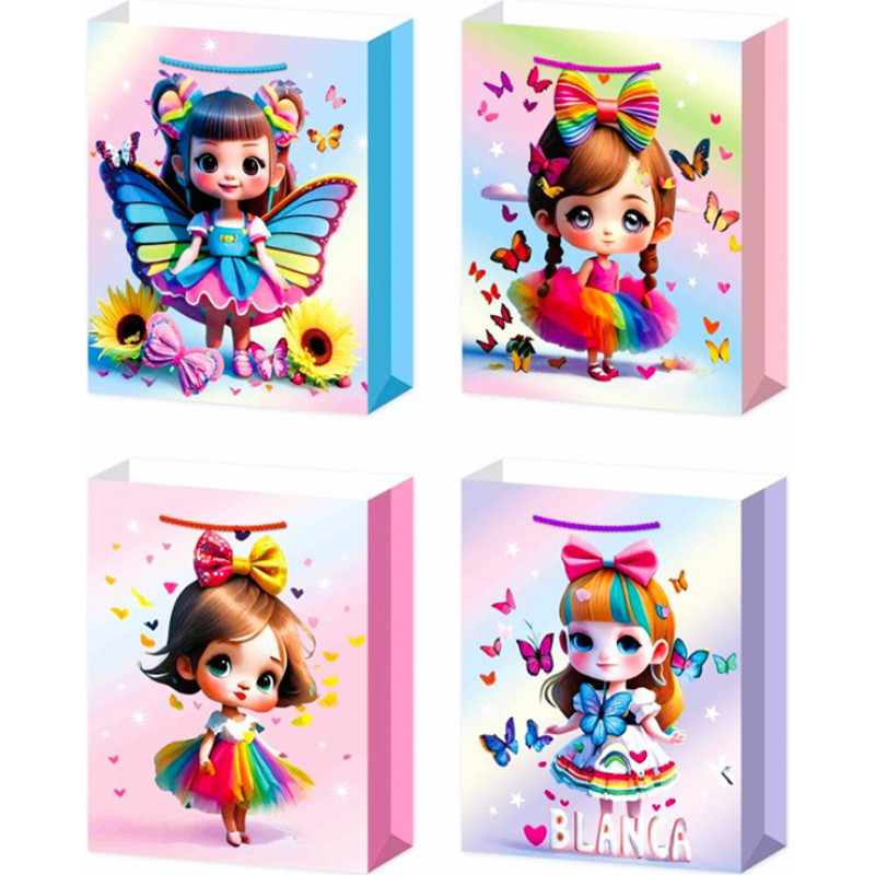 TORBA NA PREZENTY BROKATOWA LALKI M