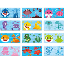 Dodo Игрушки для малышей Дуо Пазл Baby Shark Соединяем цвета!