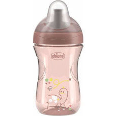 Chicco 180653 NO-SPILL CUP, MOUTHPIECE, STRAW SHAPE, 12+, PEACH