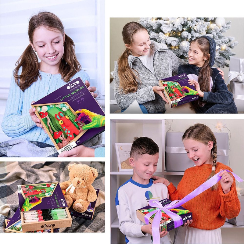 Okto Набор для креатива Air Clay комплект для лепки -  Little Worlds Mommy Troll