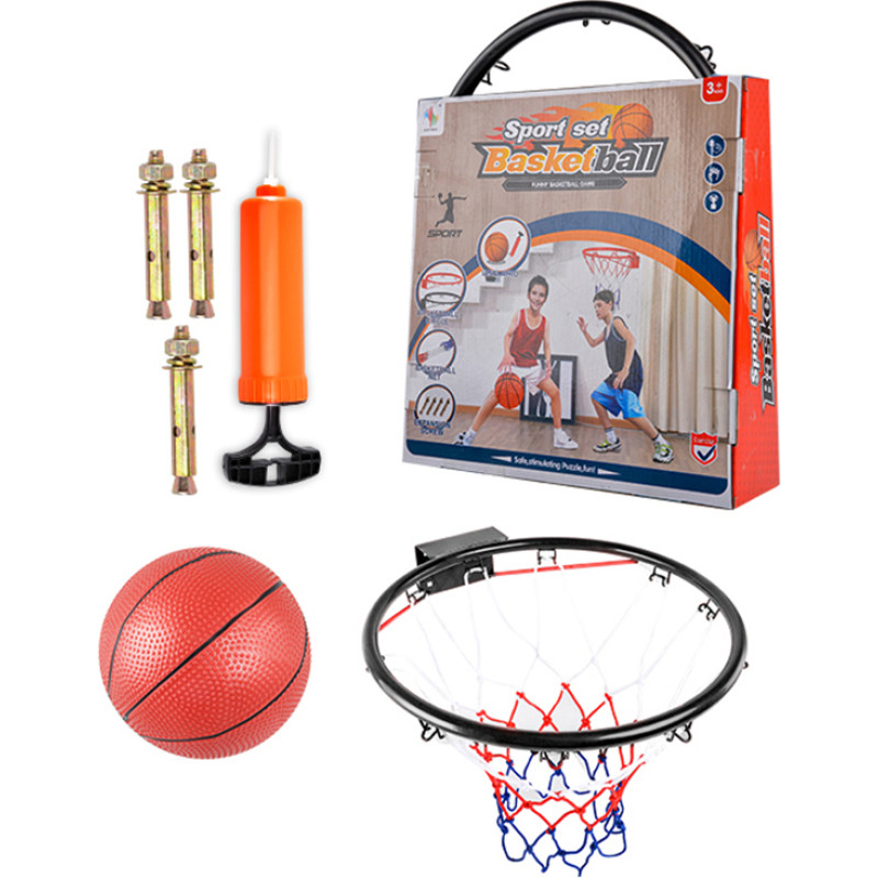 ZESTAW DO KOSZYKÓWKI METALOWA OBRĘCZ