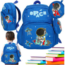 Bērnudārza skolas mugursoma bērnu astronauta 30x14x23cm