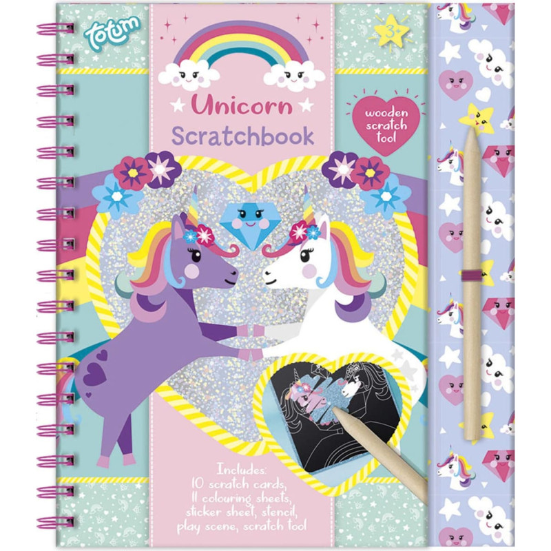 Totum erasable picture book Unicorn, 071605