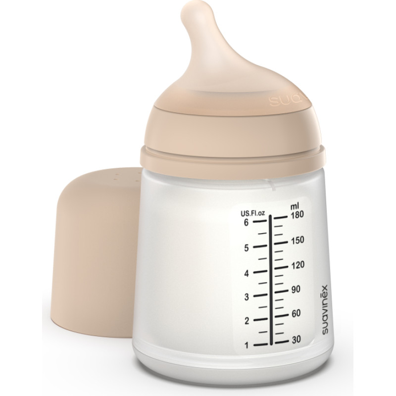 Suavinex Zero.zero baro&scaron;anas pudele pret kolikām LIGHT 180 Ml - Slow Flow