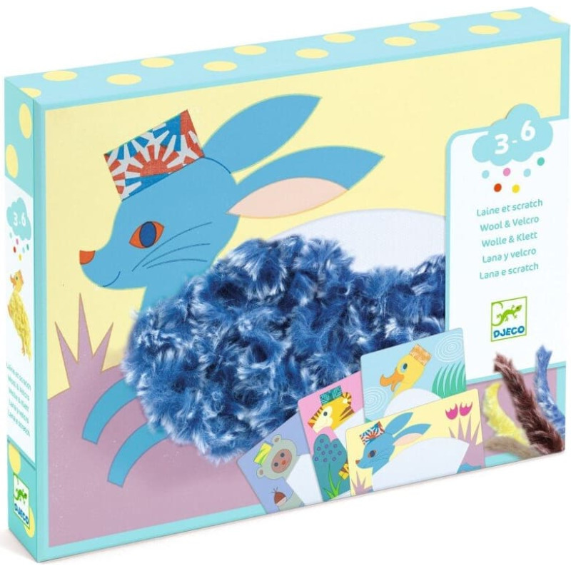 Djeco Коллажи - Шерсть и липучки - В шляпах