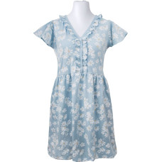 Ubranka EWA 978541 LINDA Koszula ciążowa w margaretki niebieska XL