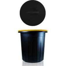 Gio`style Контейнер для мусора Ecosolution 16L 33x33x33.5см тёмно-серый/жёлтый