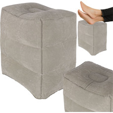 Надувная подставка для ног – туристический пуф с 3 уровнями высоты