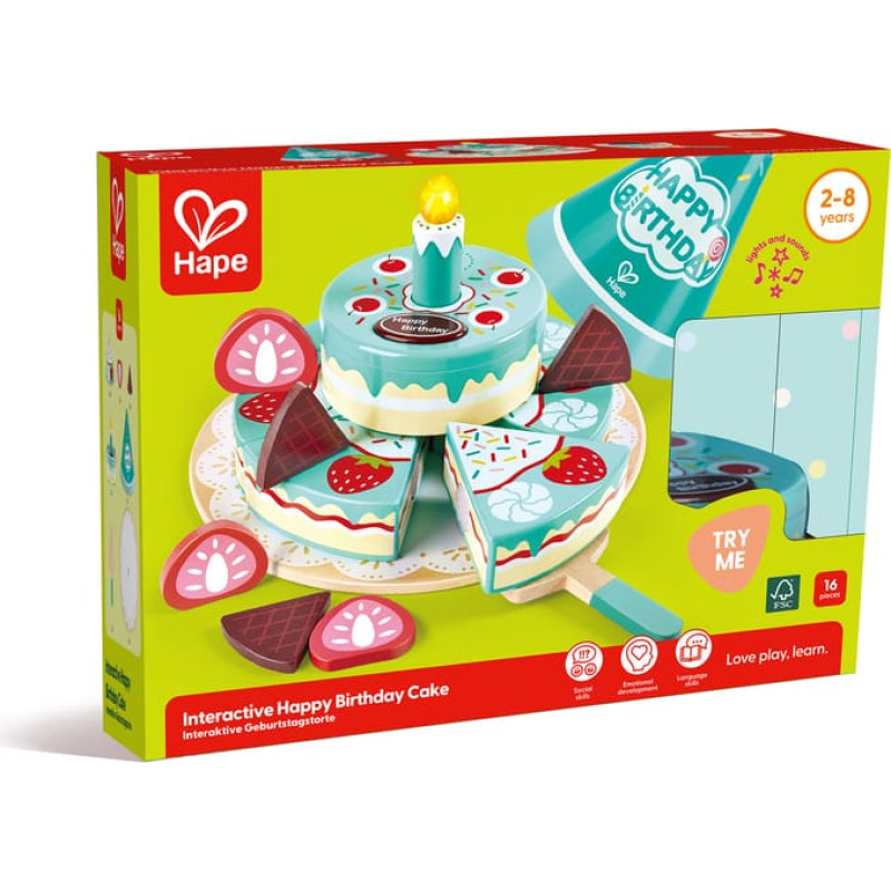 Hape interactive happy birthday cake, E3180A