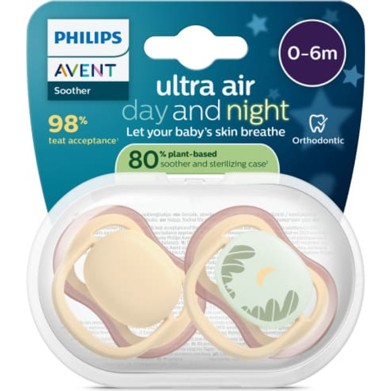 Philips Avent SCF087/09 PACIFIER AIR 0-6 DAY AND NIGHT