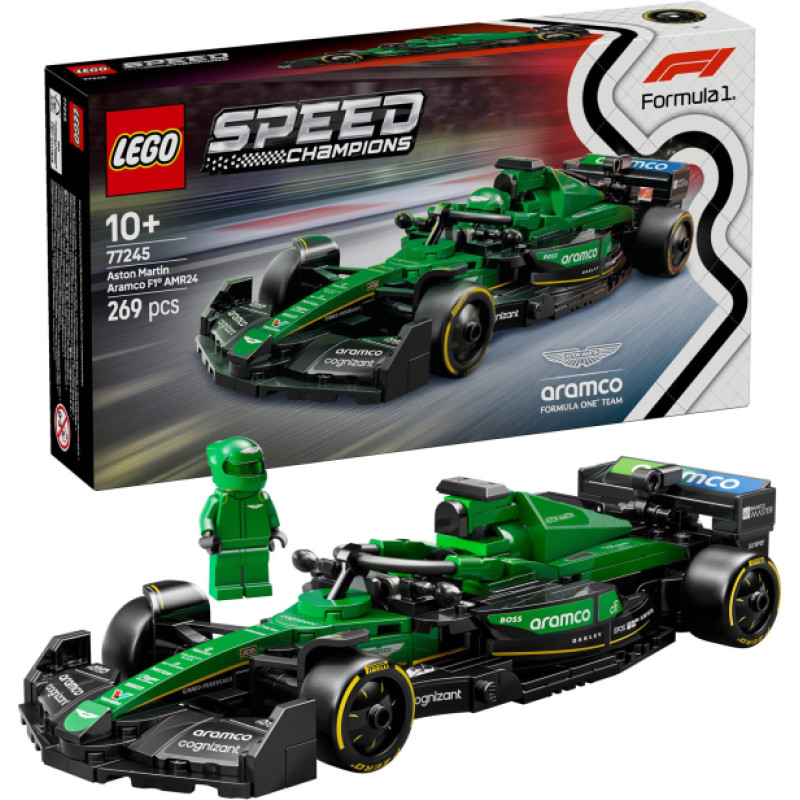 Lego Speed Champions Aston Martin Aramco F1 Amr24 Race Car 77245