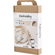 Creativ Company Creativ Starter Craft Kit, Embroidery, flowers