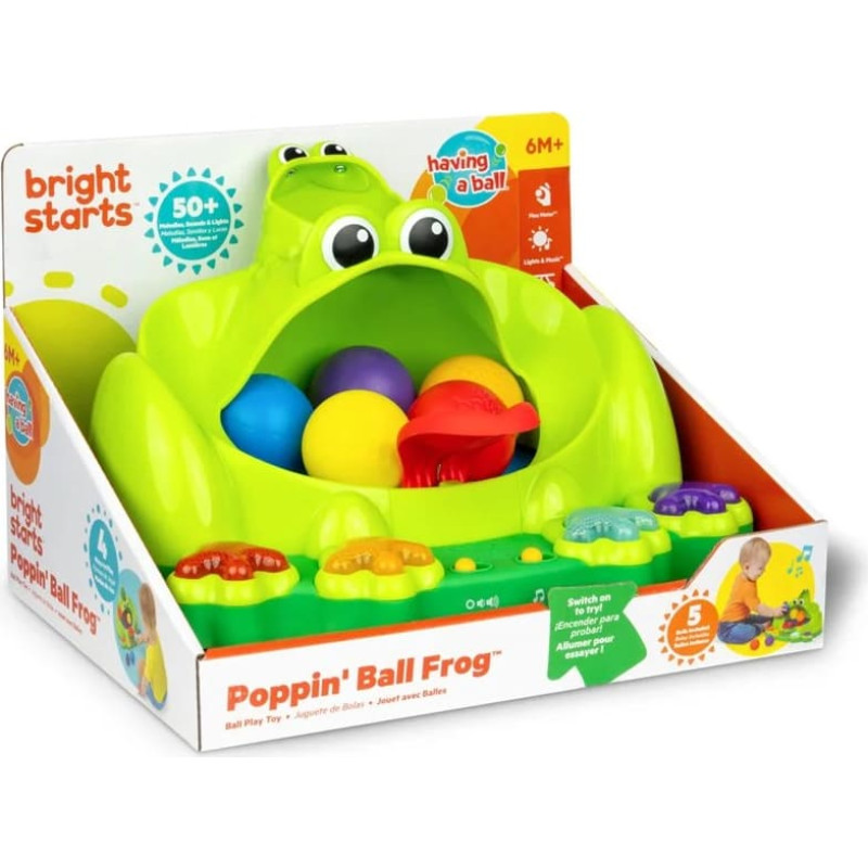 Bright Starts interactive toy Poppin' Ball Frog, 17159