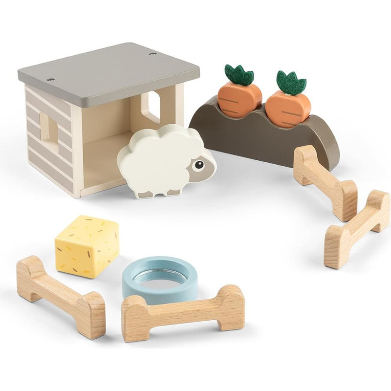 Done By Deer деревянная игрушка Tiny farm play set Sheepy