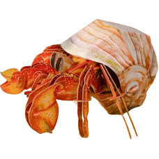 Makebug 3D Paper puzzle Hermit Crab, MB-B-0008