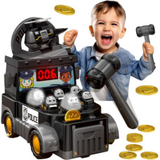 Woopie Gra Zręcznościowa Uderz Młotkiem Wbijak W&oacute;z Policyjny z Akcesoriami