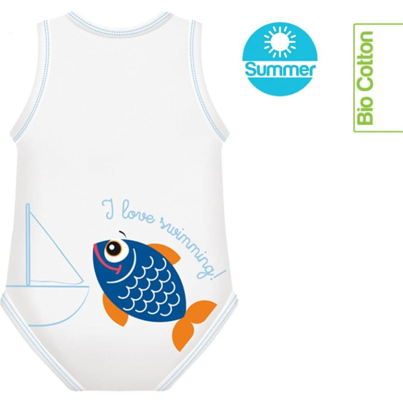Growing body Bio Cotton Summer 0-36m fish