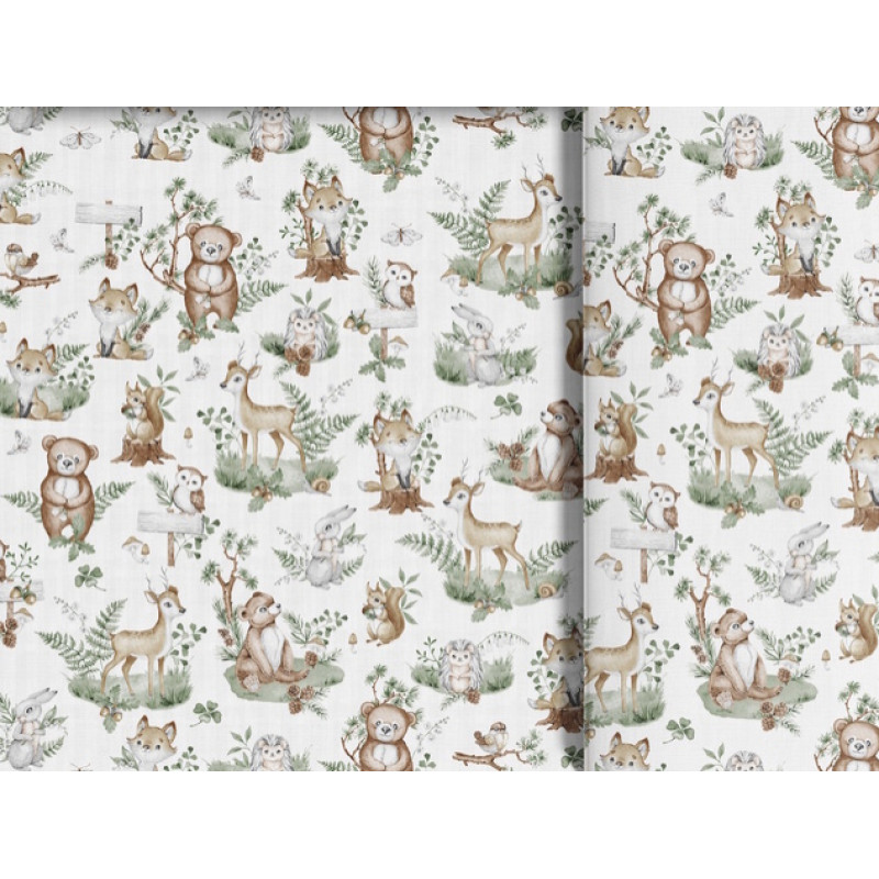 Minikid марлевая пелёнка Forest Animals, 70×80 см