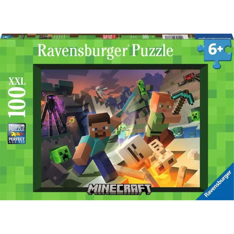 Ravensburger Пазл 100 элементов Монстр Майнкрафт