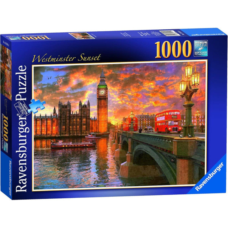 Ravensburger Пазл 1000 Закат у Вестминстера