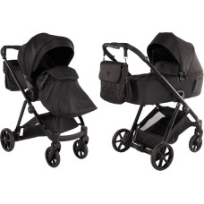 Junama Универсальная коляска 2 в 1 Ellegante 04 Чёрная (Black) – электрополированная рама