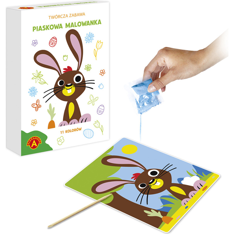 PIASKOWE MALOWANKI - WIELKANOCNY ZAJĄC