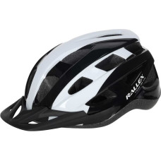 Kask rowerowy na rower RALLEX damski męski regulowany czarno-biały L 58-62cm