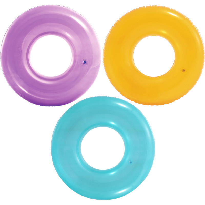 Прозрачный надувной круг для плавания