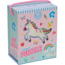 Floss & Rock Shaped Jigsaw Puzzle, Rainbow Fairy, 12 pcs.