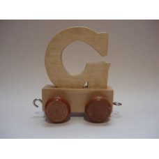 Eco Toys Wood Toys Letter Art.23692  Деревянная буква на колёсиках