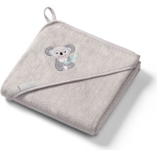 Babyono bamboo hooded towel grey NATURAL BAMBOO 100X100 346/06