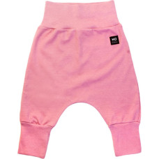 La Bebe ™ NO Baby Pants Art.184106 Pink Детские штанишки с широким поясом и открытыми пяточками из чистого хлопка